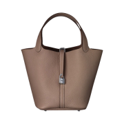 Hermes Picotin Lock 22 Bag Clemence & Palladium Etoupe