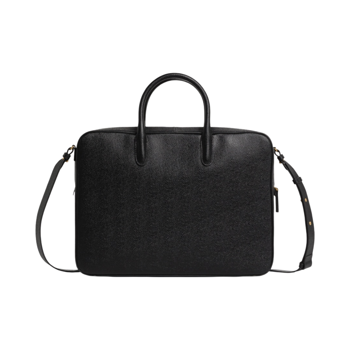 톰브라운 페블 그레인 레더 비즈니스백 블랙(Thom Browne Pebble Grain Leather Business Bag) - 3