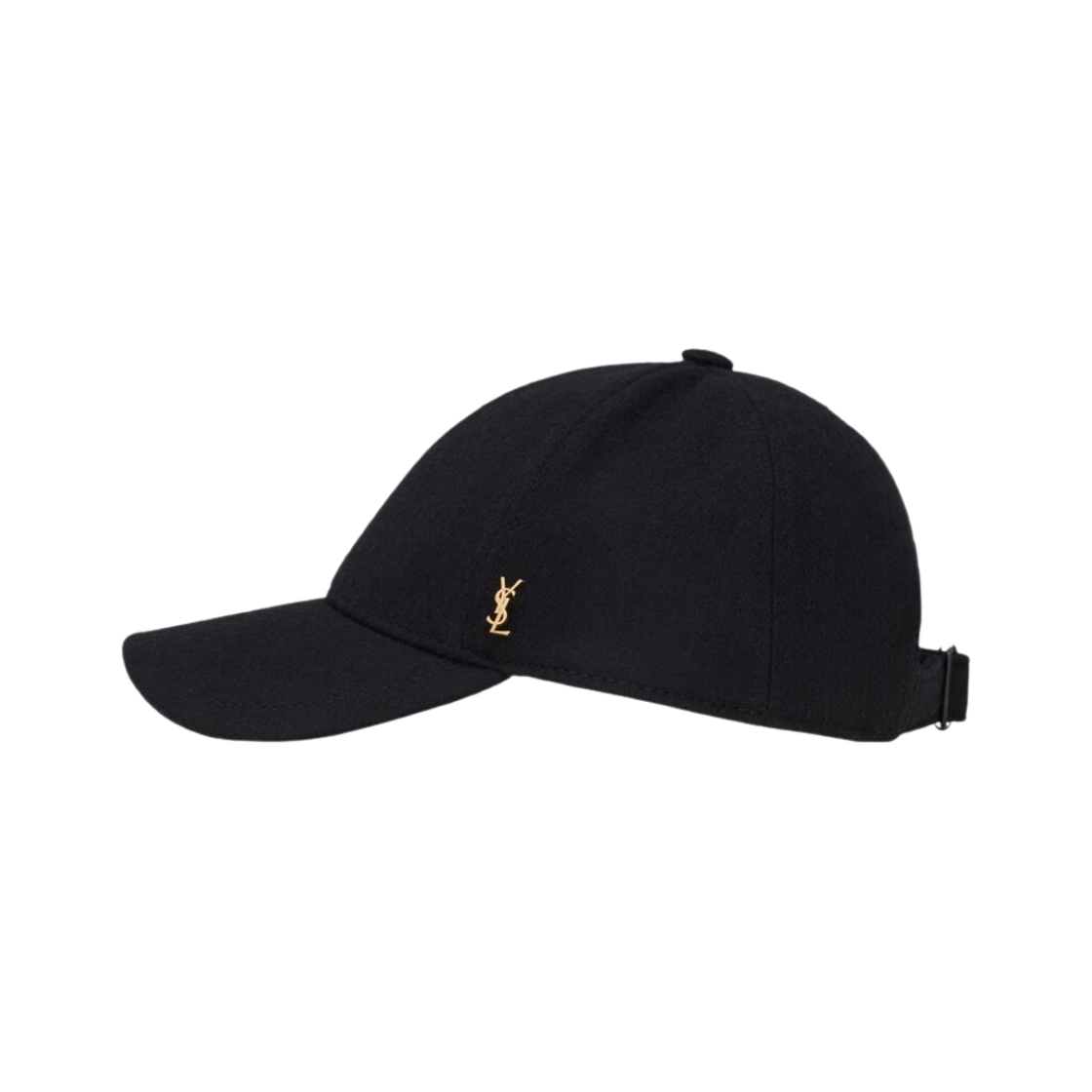 (W) 생로랑 펠트 베이스볼 캡 카산드라 블랙((W) Saint Laurent Baseball Cap Cassandre in Felt Black) - 2