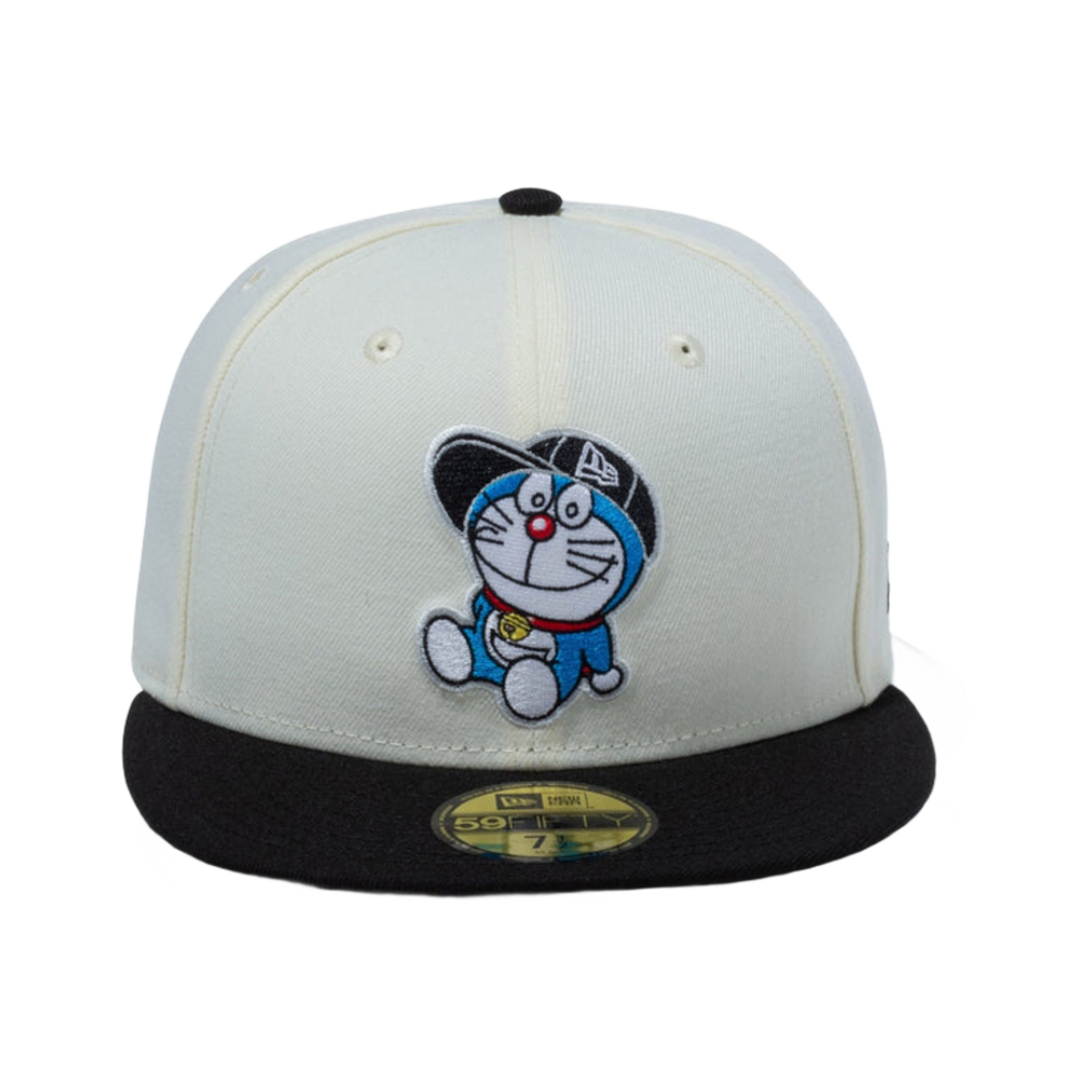뉴에라 x 도라에몽 59피프티 도라에몽 캡 크롬 화이트 블랙(New Era x Doraemon 59Fifty Cap Doraemon Cap Chrome White Black) - 1