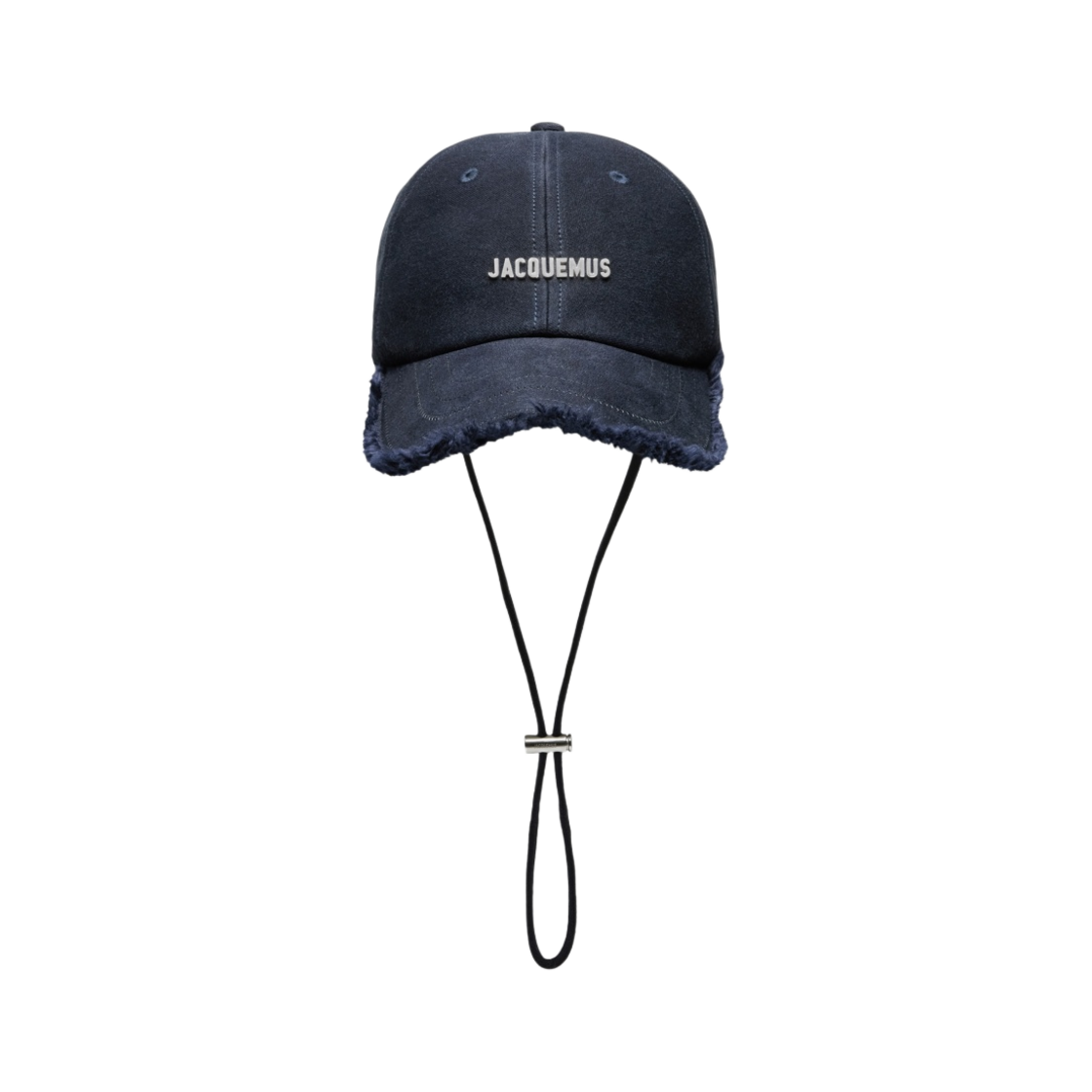 235AC452-5106-390 Jacquemus La Casquette Artichaut Frayed Baseball Cap Dark Navy