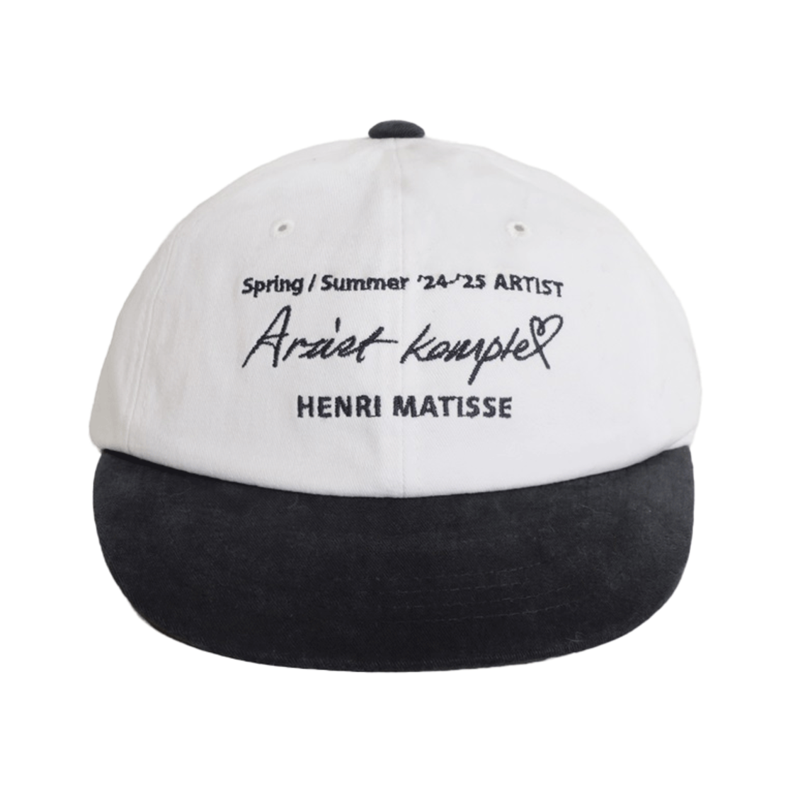 AU24XAC04-WBOS Artist Komplex Matisse Oversize Ball Cap White & Black
