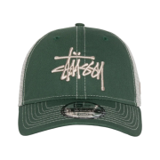 Stussy New Era 9twenty Basic Trucker Green
