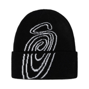 Stussy Swirl S Cuff Beanie Black