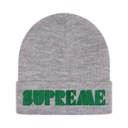 Supreme Stencil Beanie Heather Grey - 24SS