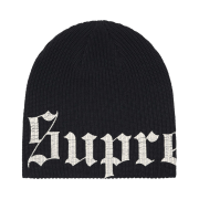 Supreme Old English Printed Beanie Black - 25SS