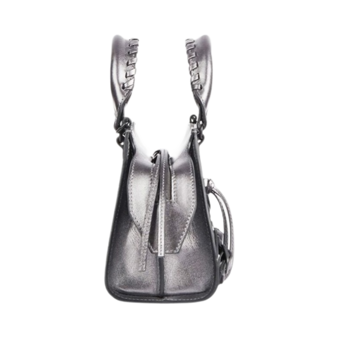 발렌시아가 메탈라이즈드 나파 카프스킨 네오 클래식 미니 핸드백 실버(Balenciaga Metallized Nappa Calfskin Neo Classic Mini Handbag Silver) - 2