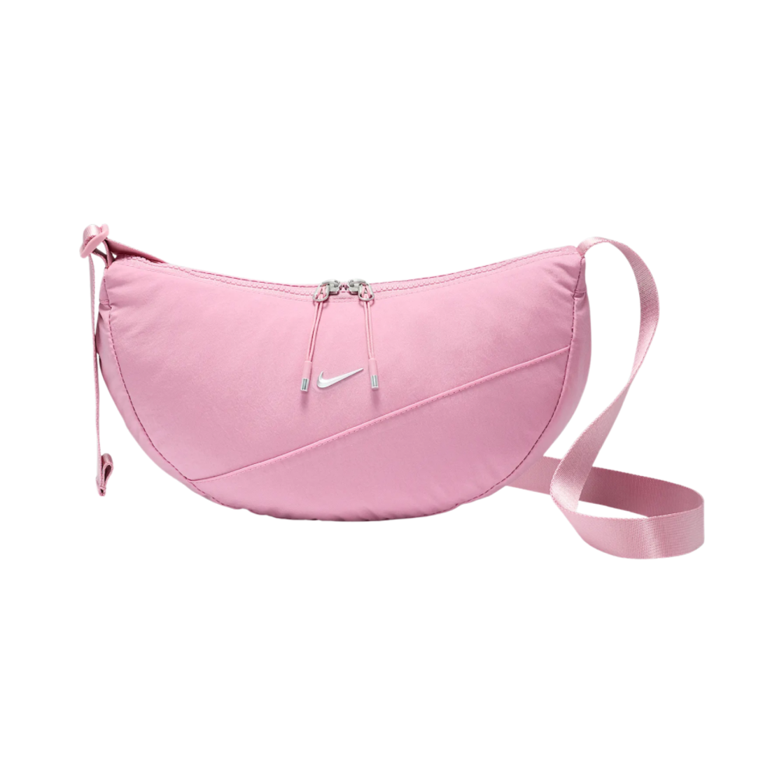 HQ4370-699 Nike Aura Crescent Crossbody Bag 4L Elemental Pink Matte Silver