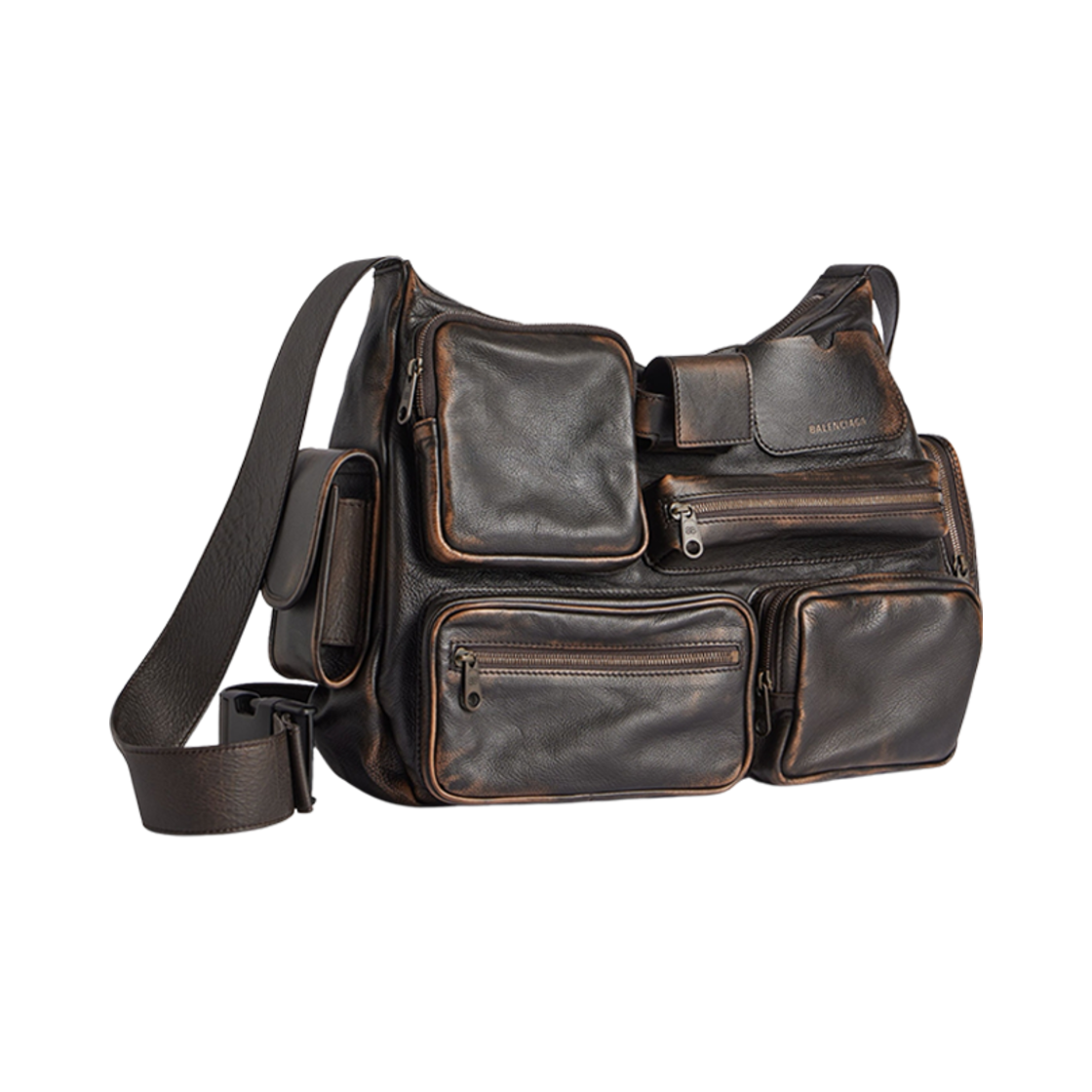 발렌시아가 슈퍼비지 메신저 백 유즈드 이펙트 브라운(Balenciaga Superbusy Messenger Bag Used Effect Brown) - 2