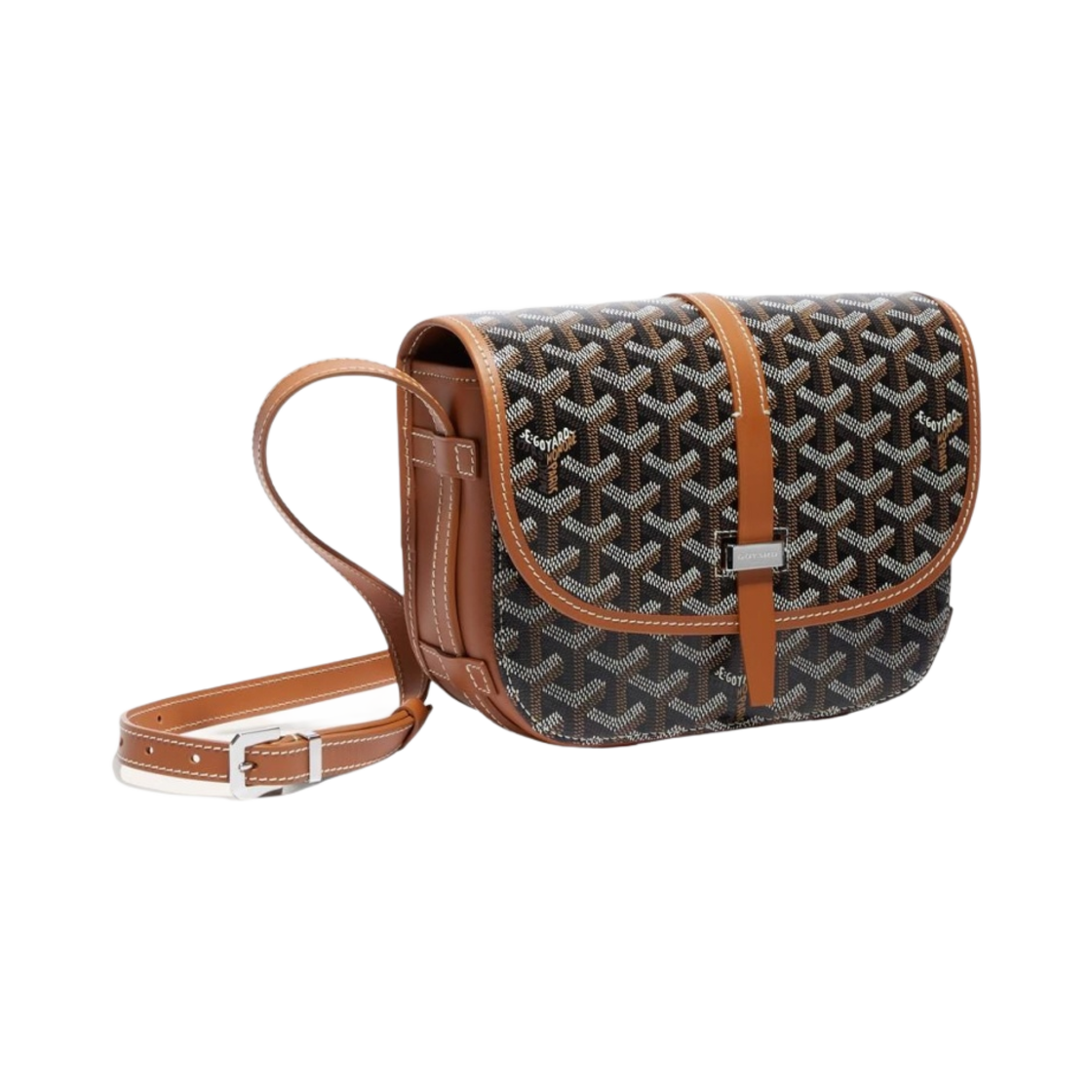 - Goyard Belvedere PM Bag Black Tan - 대표 이미지 #1