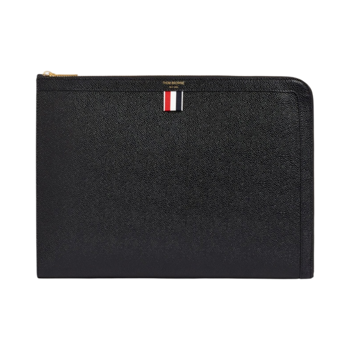 톰브라운 페블 그레인 레더 도큐먼트 거싯 폴리오 블랙(Thom Browne Pebble Grain Leather Document Gusset Folio Black)