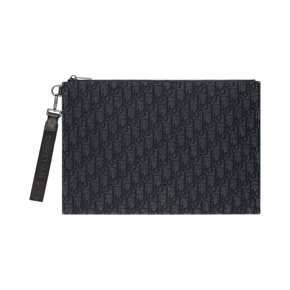 2ESCA549YSE-H03E Dior Oblique Jacquard A4 Pouch Black