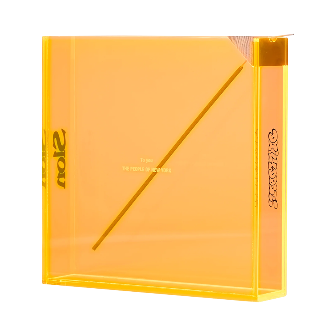 DDQS Acrylic Incense Burner Safety Orange CHERRY DRIVER Slon Store 10Th Anniversary Collab Ddqs Acrylic Incense Burner Safety Orange