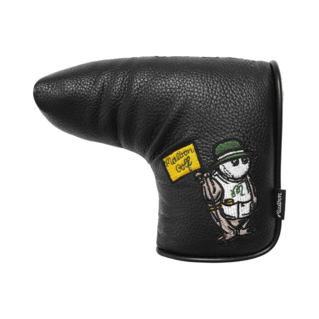 - Malbon Golf Caddy Bear Blade Putter Headcover Black - 대표 이미지 #1