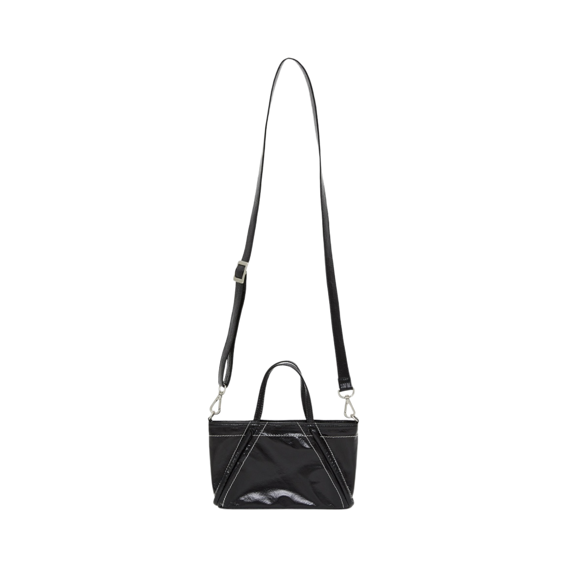 마뗑킴 미니 코팅 토트백 블랙(Matin Kim Mini Coating Tote Bag Black) - 2