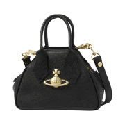 Vivienne Westwood Saffiano Mini Yasmine Handbag Black
