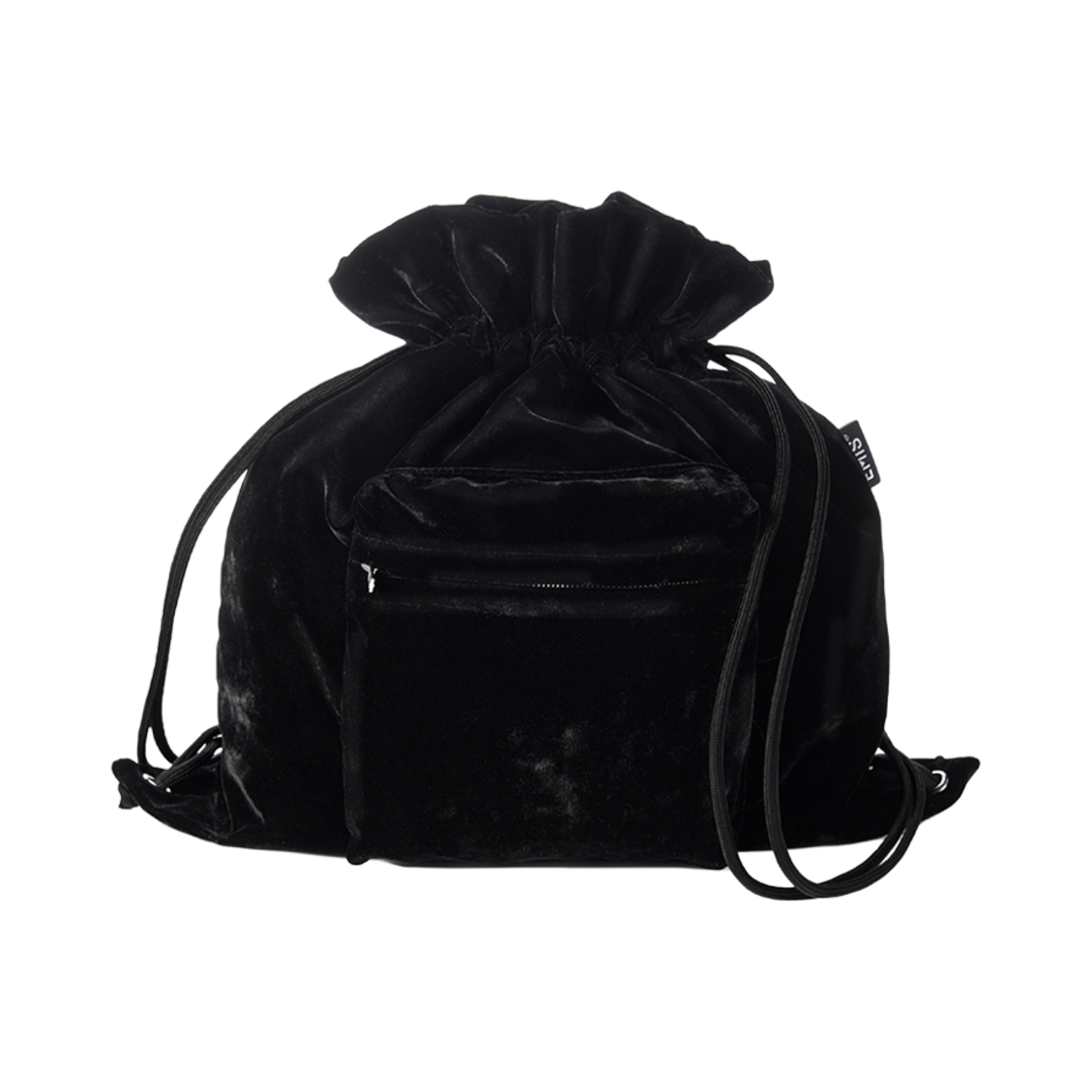 이미스 벨벳 빈티지 백팩 블랙(Emis Velvet Vintage Backpack Black) - 1