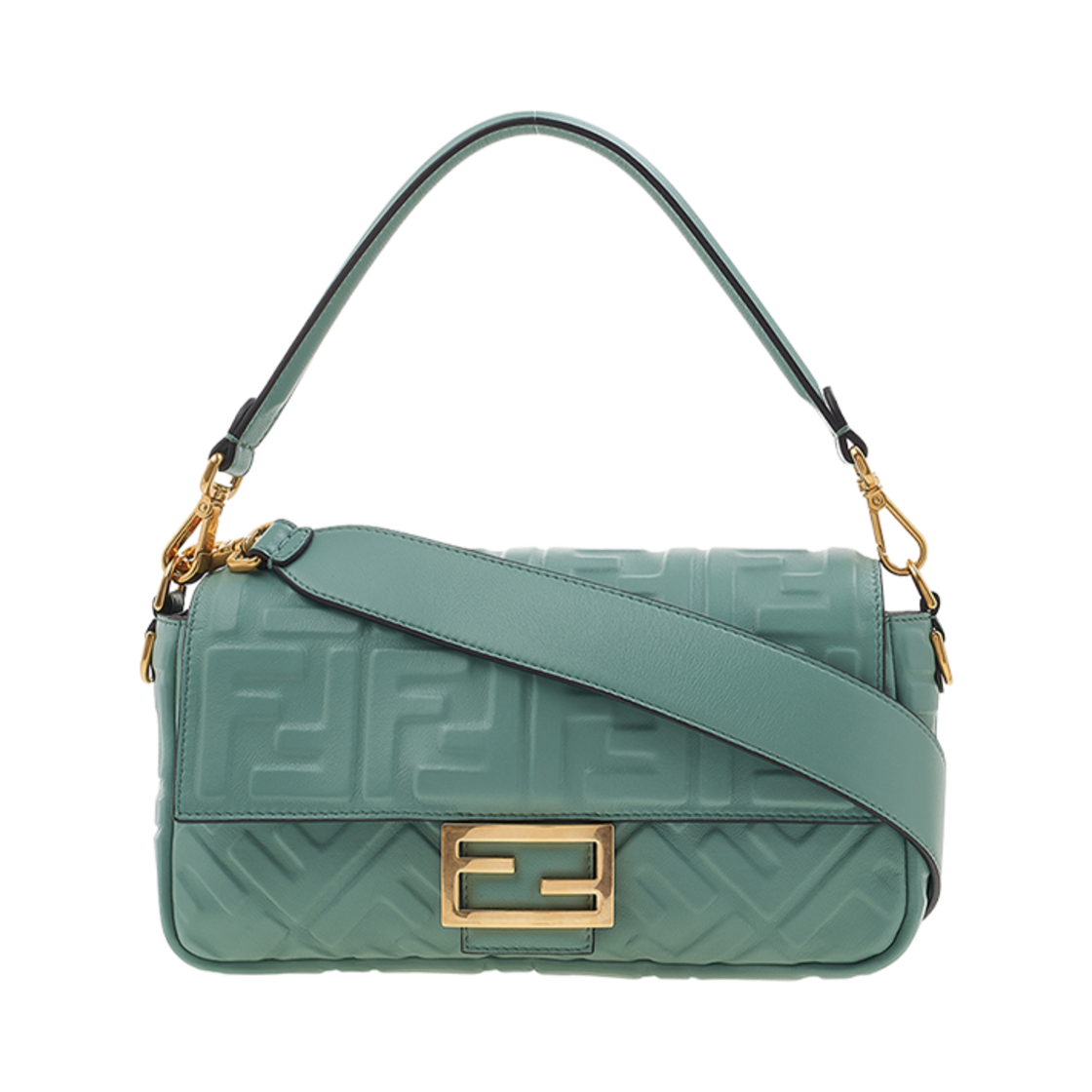8BR600A72VF1IV6 Fendi Medium Baguette Bag Nappa Leather Mint