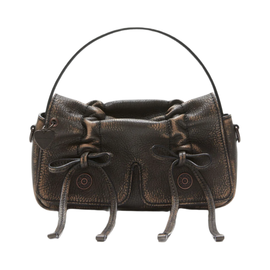 A10386-AIP Acne Studios Multipocket Micro Bag Dark Brown Beige