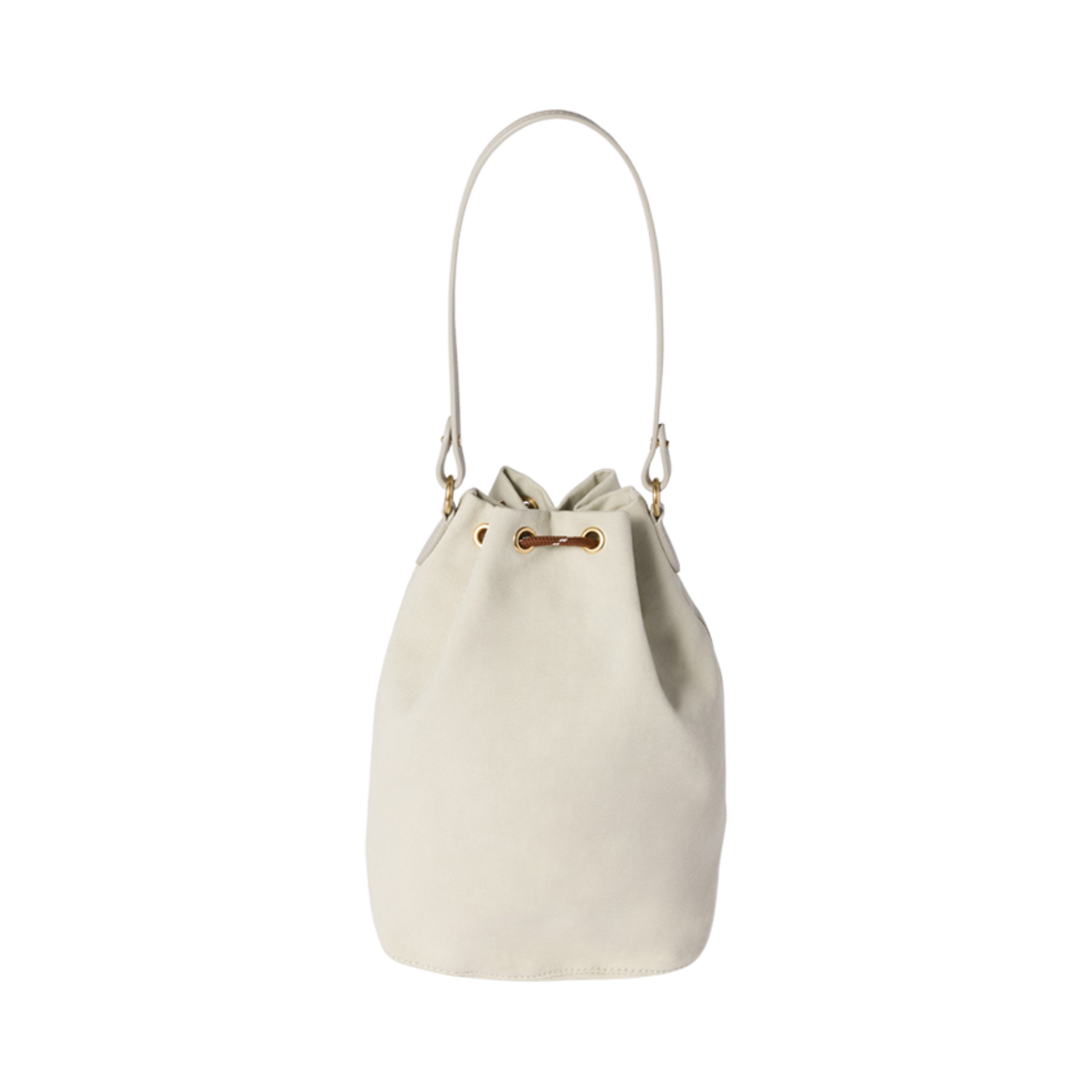 미우 미우 개버딘 파우치 플래스터 화이트 초크 화이트(Miu Miu Gabardine Pouch Plaster White Chalk White) - 3
