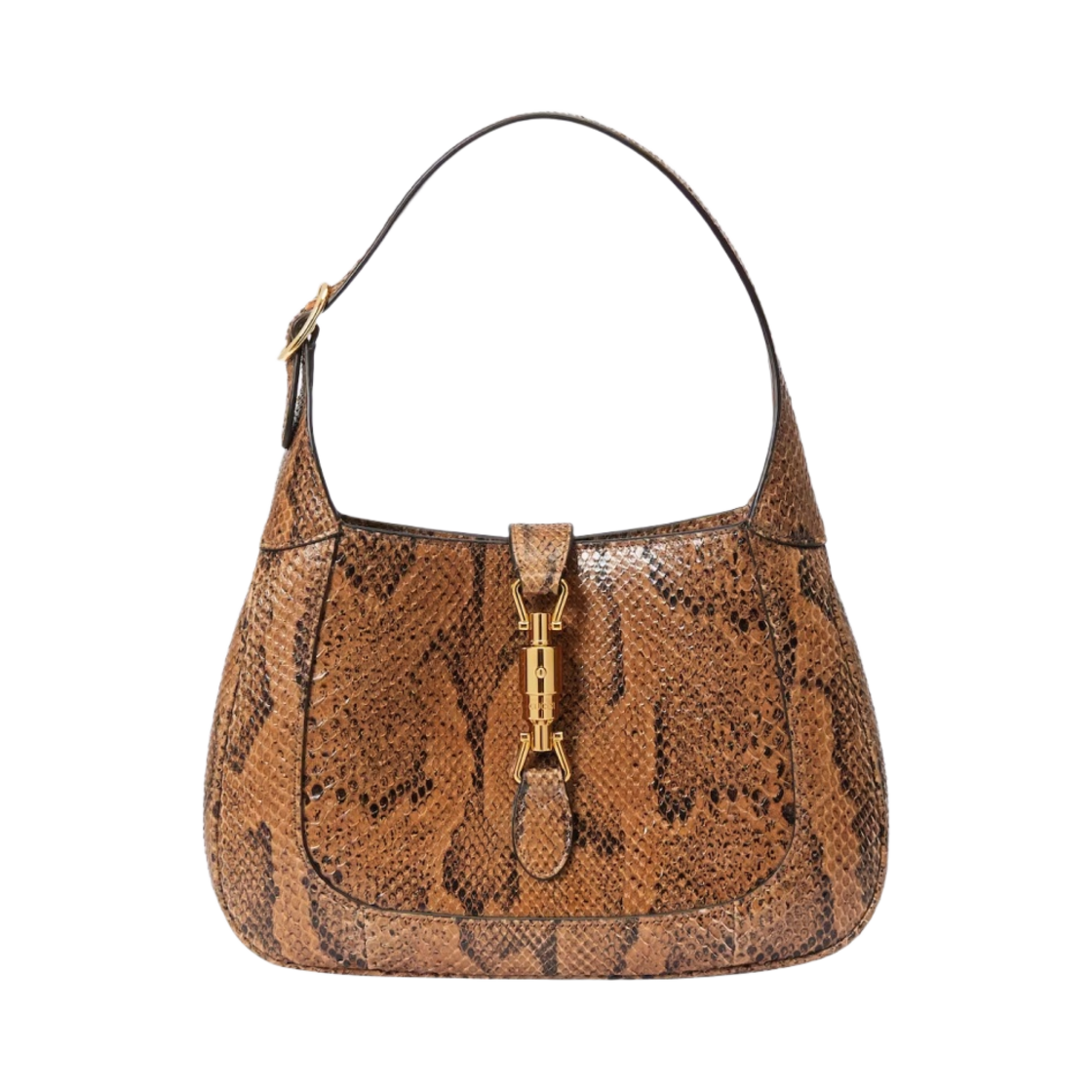 구찌 재키 1961 스몰 파이썬 백 브라운 파이썬(Gucci Jackie 1961 Small Python Bag Brown Python) - 1
