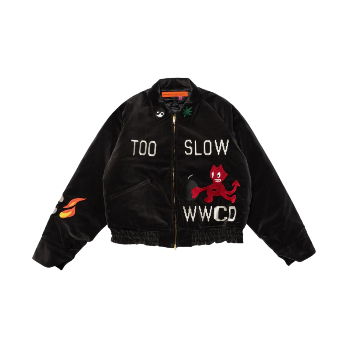 CP07JK003 Cactus Plant Flea Market Too Slow Souvenir Jacket Brown