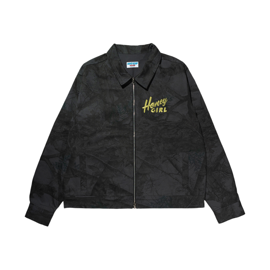 HSH25OU009RT Honey Scoop House Honey Girl Work Jacket R.T Camo Black