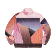 Supreme Geo Velour Track Jacket Pink - 23SS