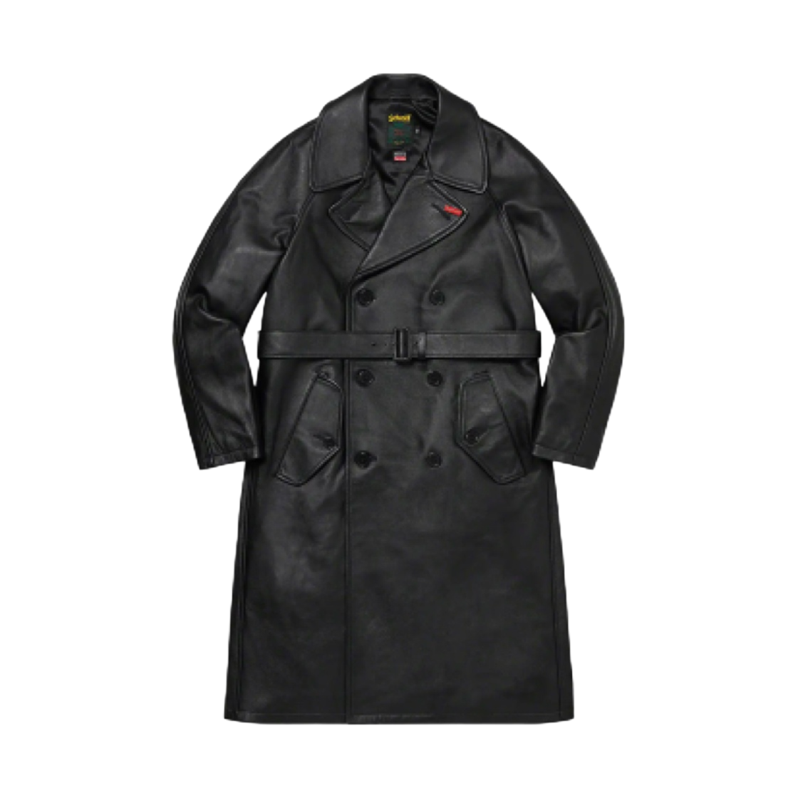 슈프림 x 쇼트 레더 트렌치 코트 블랙 - 22FW(Supreme x Schott Leather Trench Coat Black - 22FW) - 1