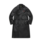 Supreme x Schott Leather Trench Coat Black - 22FW