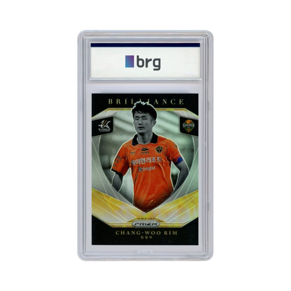 파니니 프리즘 K 리그 #4 강원 FC 임창우 브릴리언스 축구 카드 2023(Panini Prizm K League #4 Gangwon FC Rim Chang Woo Brilliance Soccer Card 2023)