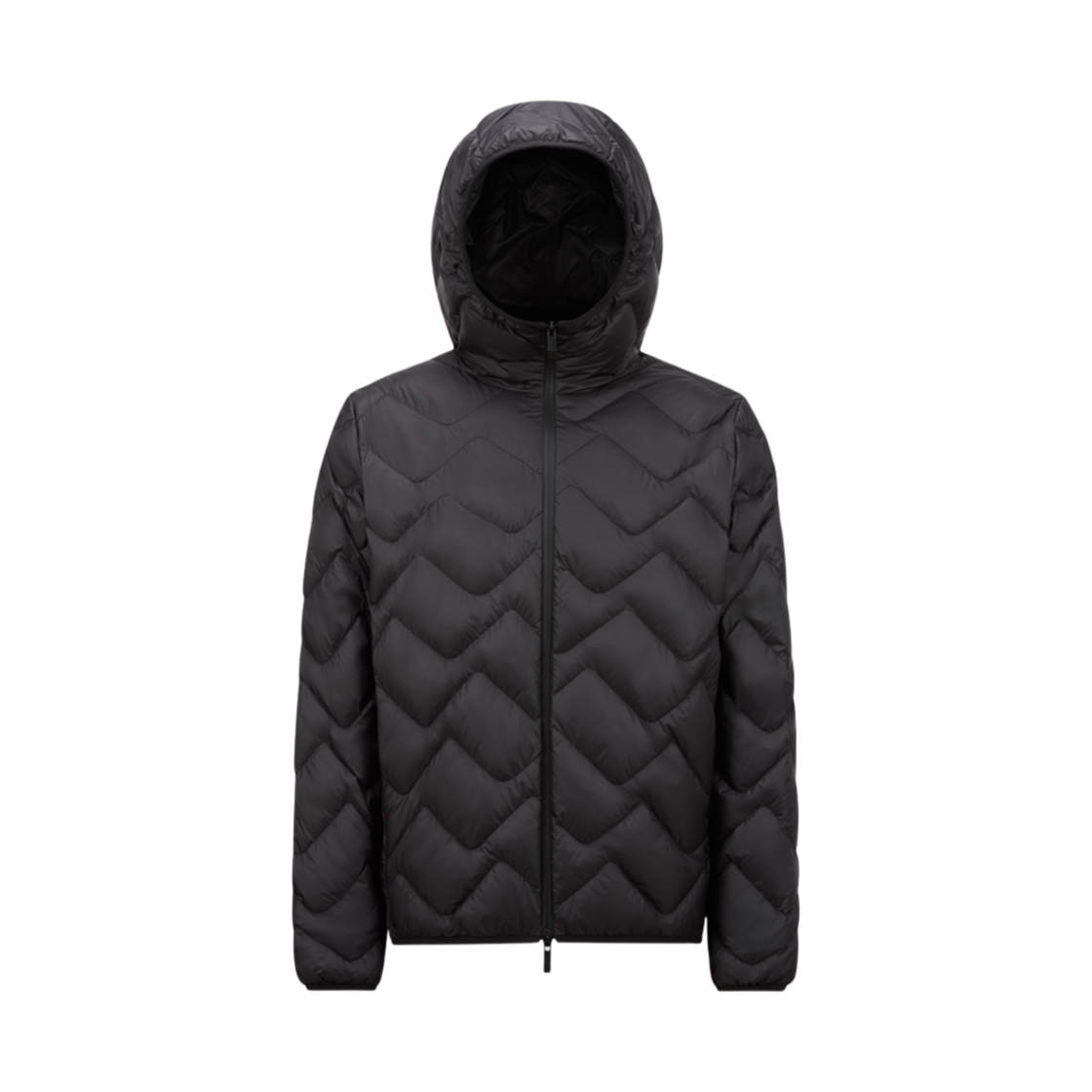 K1-091-1A00076-59879-999 Moncler Bimont Hooded Wave Quilted Short Down Jacket Black - 25SS