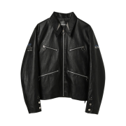 Opening Project Black Edition Leather Biker Jacket Black