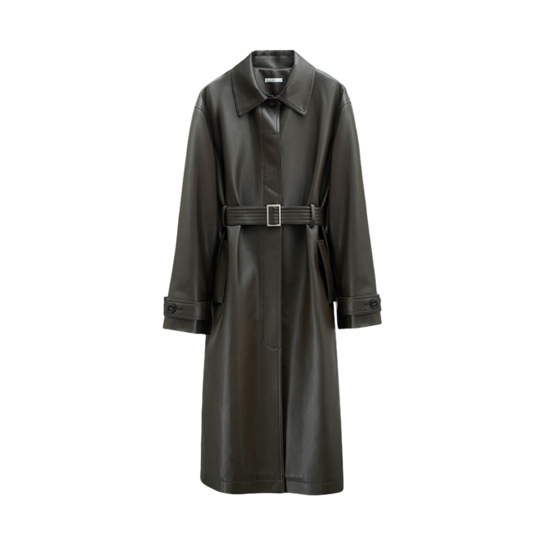 YJ0078 YUJI Ramskin Long Coat Brown
