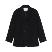 Dunst Layered Heavy Wool Blazer Charcoal Grey