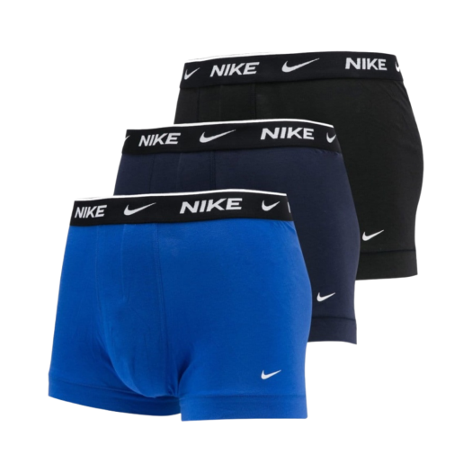 Nike Everyday Cotton Stretch Trunk Black Navy Blue (3 Pack)