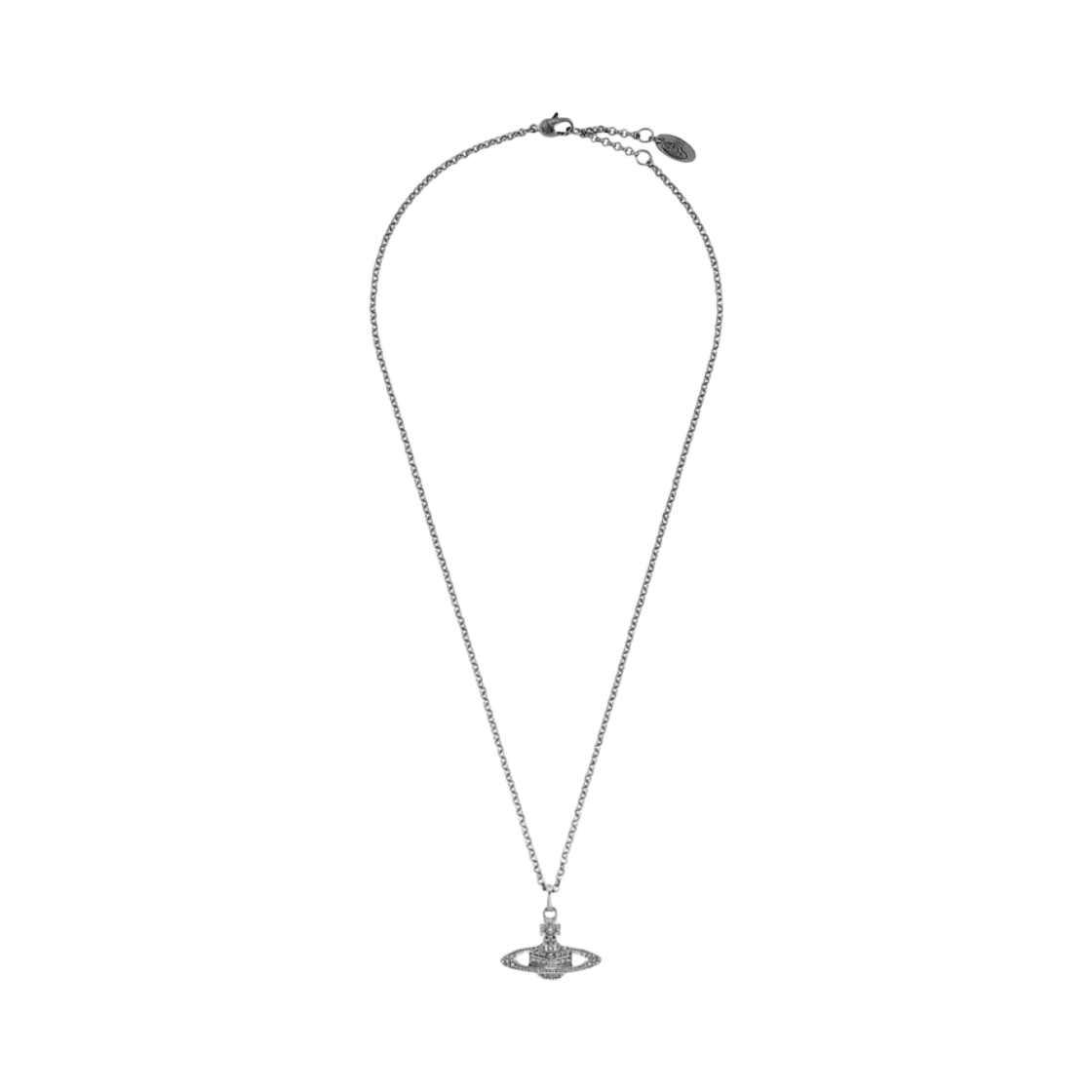 비비안 웨스트우드 미니 바스 릴리프 펜던트 실버 건 메탈(Vivienne Westwood Mini Bas Relief Pendant Gun Metal)