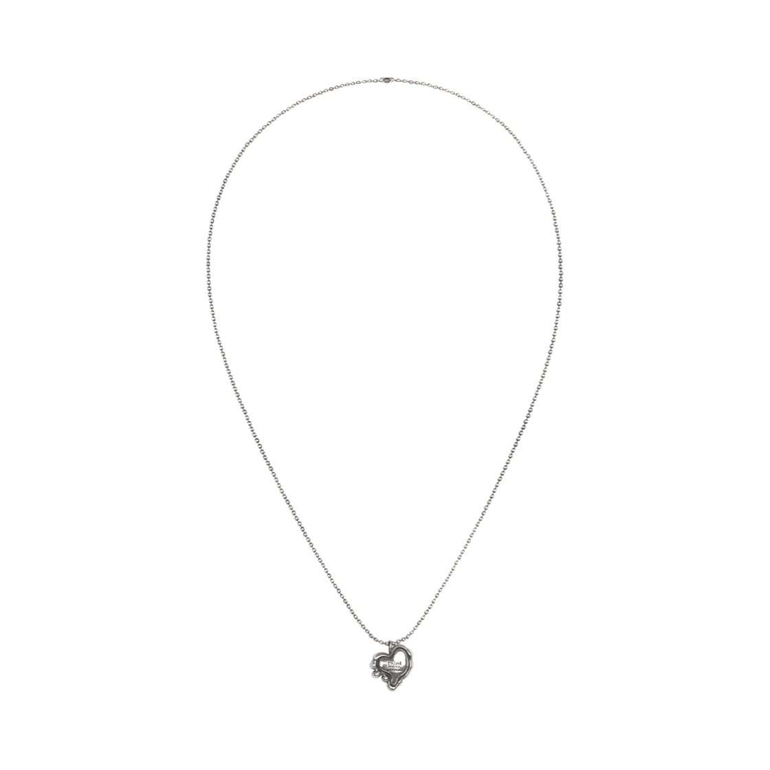 써드무브먼트 멜팅 하트 펜던트 앤티크 실버(Third movement Melting Heart Pendant Antique Silver)