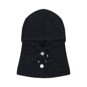 Allincomplete Double String Dot Balaclava Black