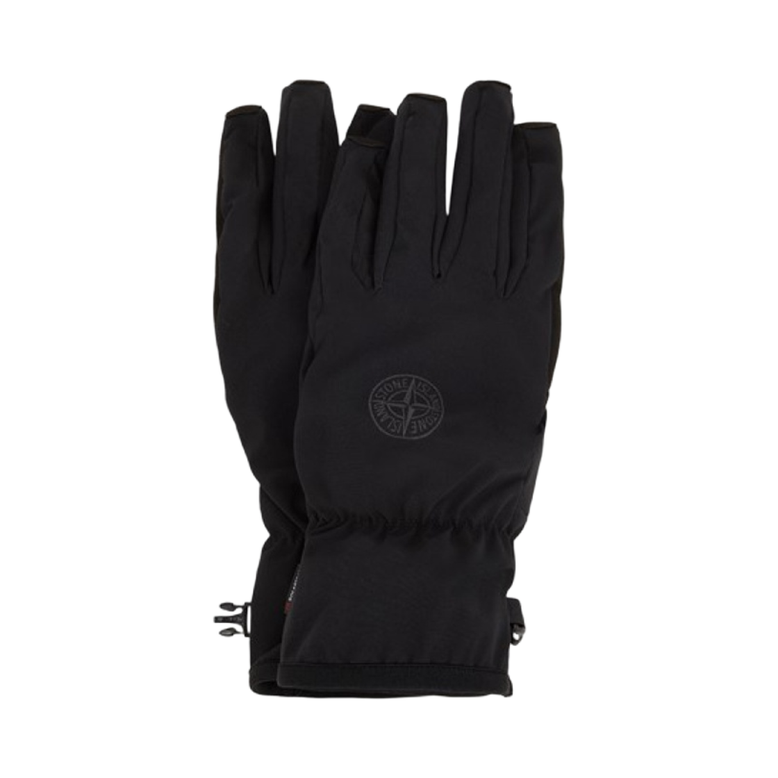 791592429-V0029 Stone Island 92429 Gloves Soft Shell-R E.Dye Technology in Recycled Polyester With Polartec Lining Black - 23FW