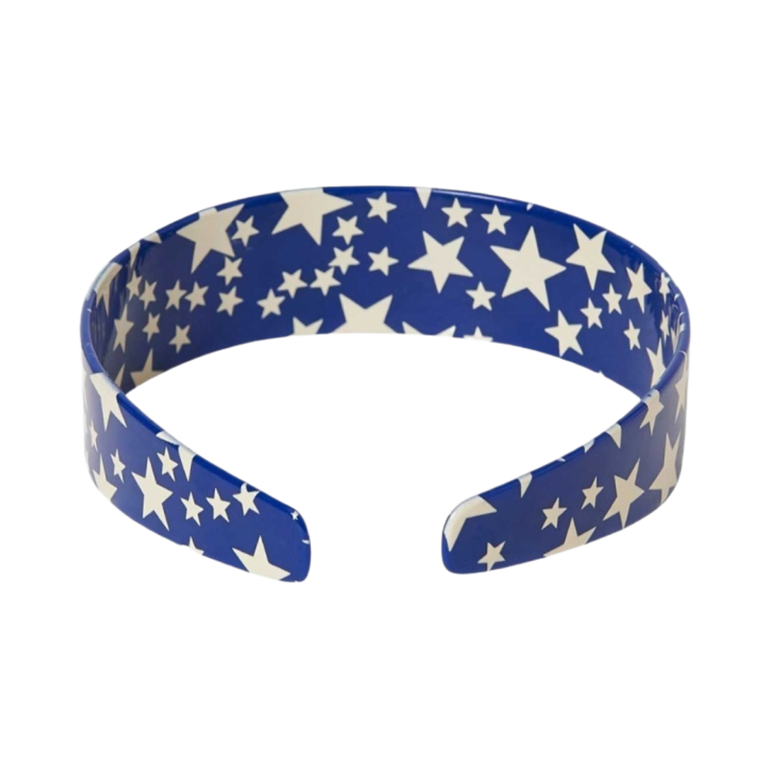 (W) 히스테릭 글래머 클래식 스타 패턴 헤어밴드 블루((W) Hysteric Glamour Classic Star Pattern Hairband Blue) - 2