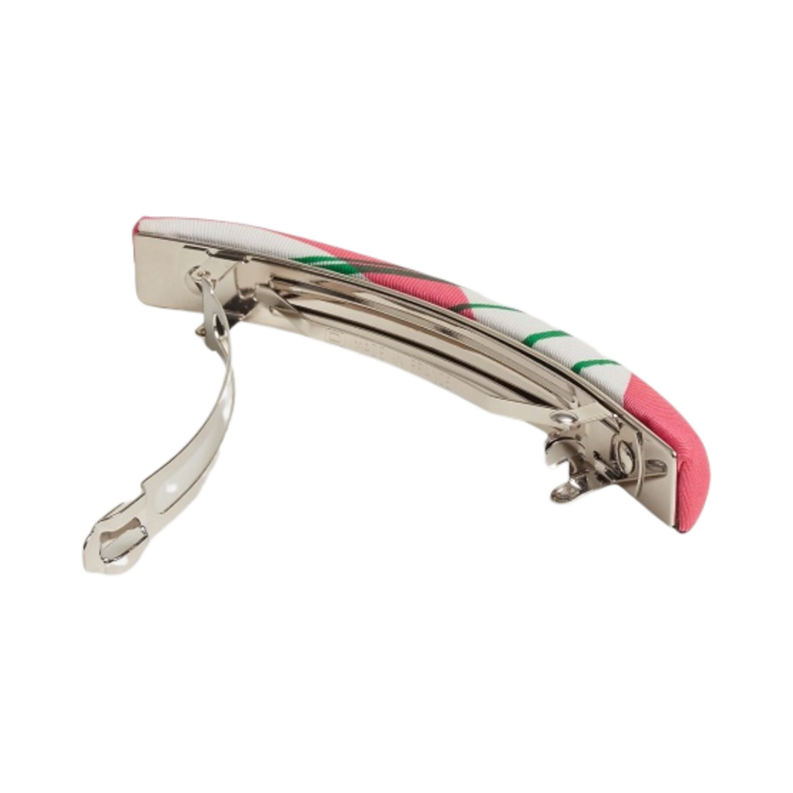 (W) 에르메스 브라이드 드 갈라 이클립스 GM 헤어 클립 로즈 비프 베르((W) Hermes Brides de Gala Eclipse GM Hair Clip Rose Vif Vert) - 2
