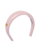 (W) Miu Miu Patent Leather Headband Alabaster Pink