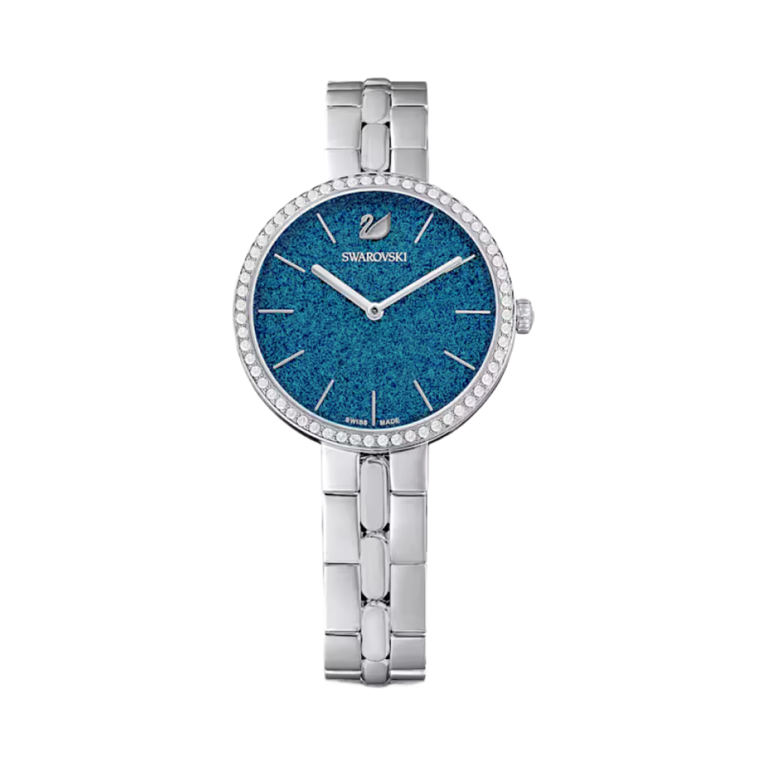 (W) 스와로브스키 코스모폴리탄 워치 블루 스테인리스 스틸((W) Swarovski Cosmopolitan Watch Blue Stainless Steel)