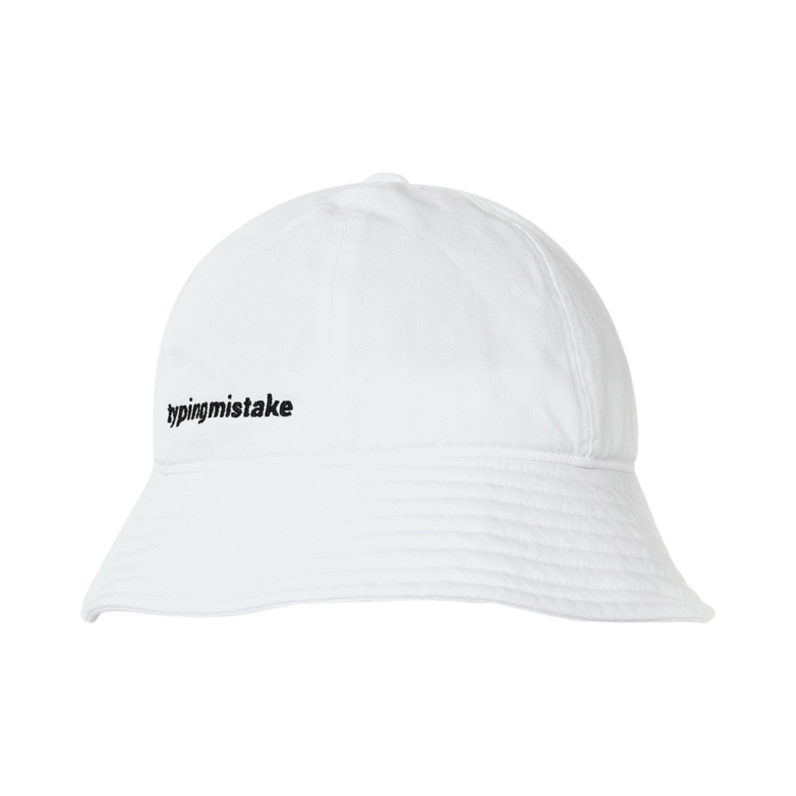 타이핑 미스테이크 코튼 워시드 버킷햇 화이트(Typing Mistake Cotton Washed Bucket Hat White)