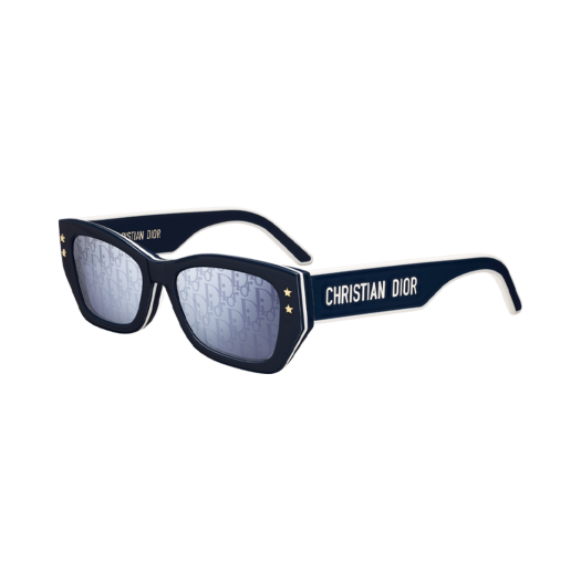 (W) Dior Diorpacific S2U Rectangular Sunglasses Navy Blue