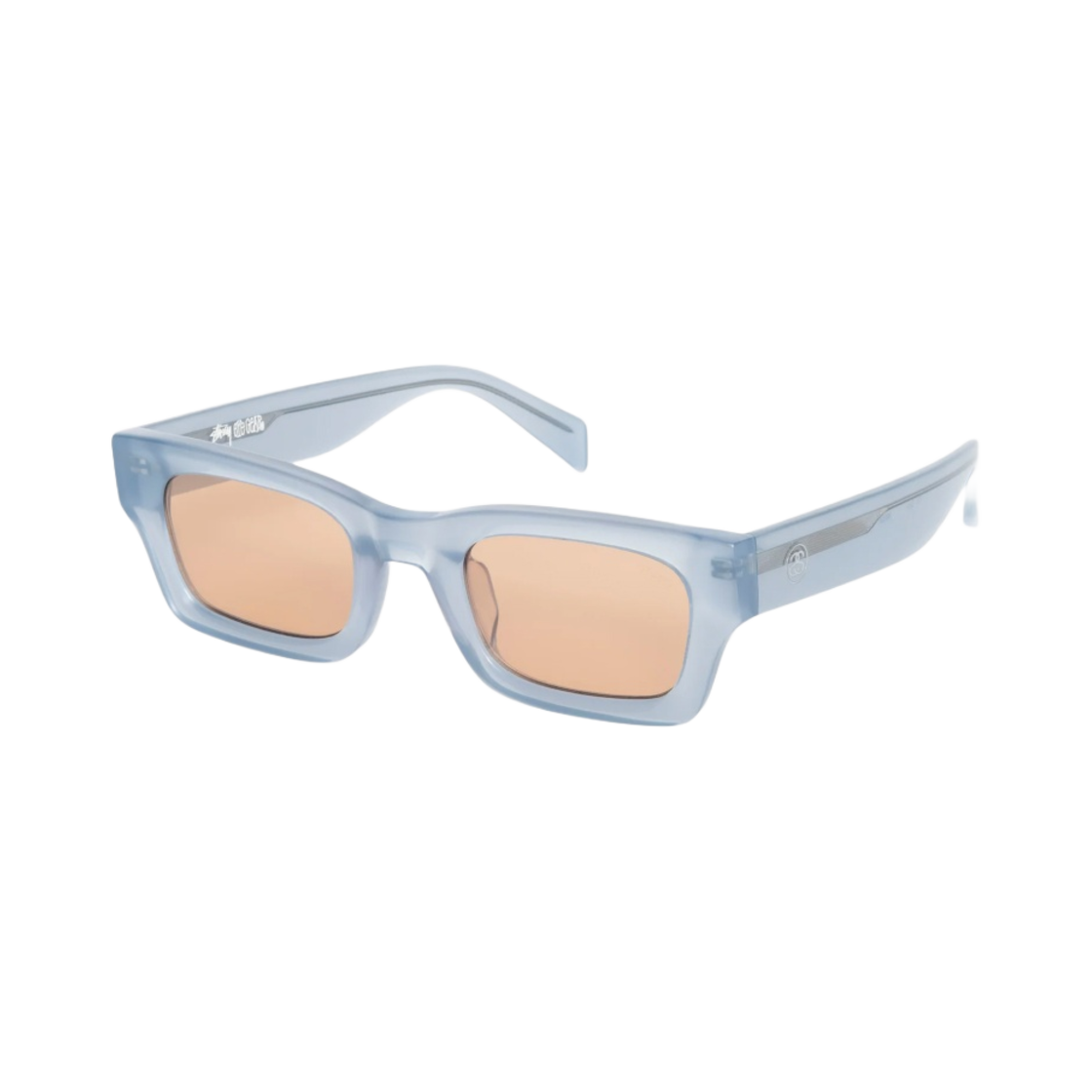 스투시 빈센트 선글라스 슬레이트 블루 오렌지 렌즈(Stussy Vincent Sunglasses Slate Blue Orange Lens) - 2