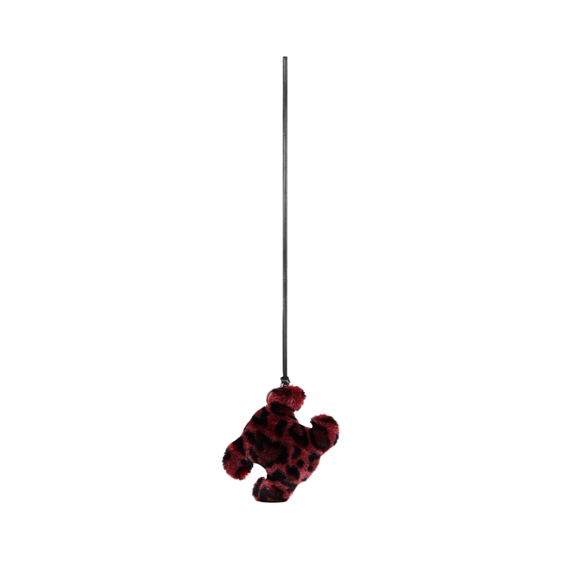 셀린느 트리옹프 폼폼 키링 셔링 앤 카프스킨 레드(Celine Triomphe Pom-Pom Keyring in Shearling and Calfskin Red) - 2