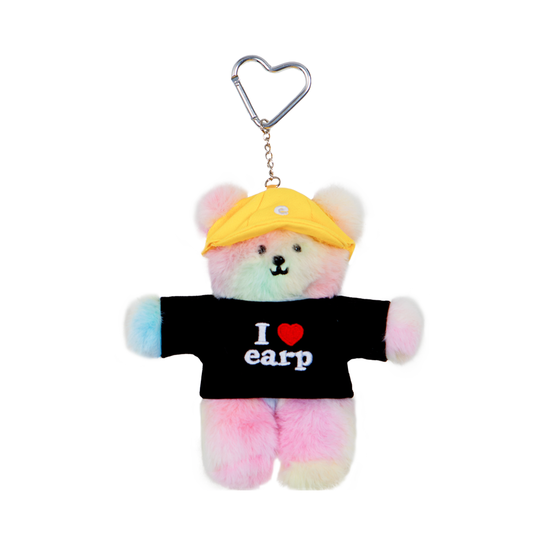 어프어프 힙한곰 코비인형키링 레인보우(earpearp Hip Bear Covy Doll Keychain Rainbow)