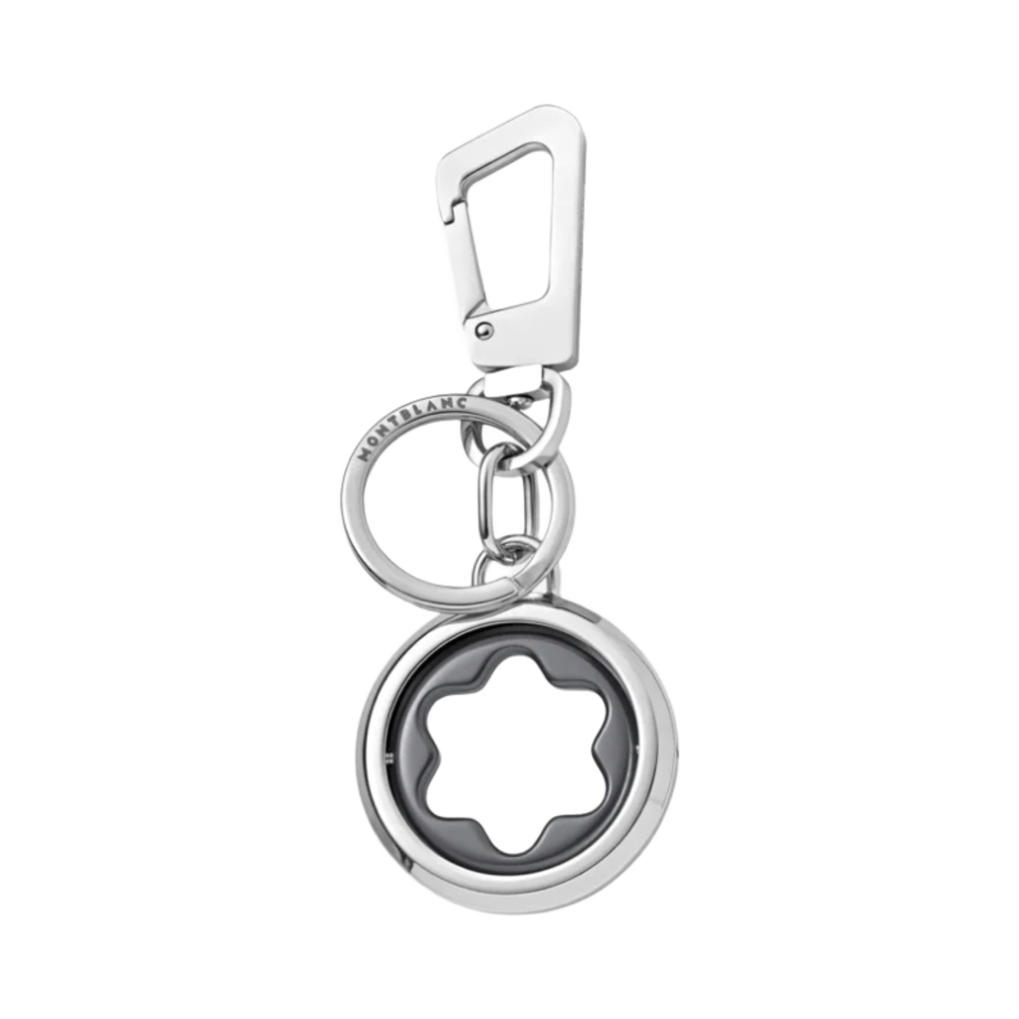 128747 Montblanc Meisterstuck Spinning Emblem Key Fob Black